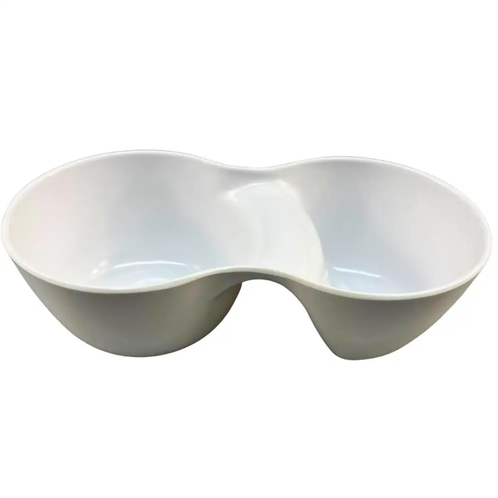 2023 New Mold Recta ngular Melamine Bowl mit zwei Fächern-vielseitig und stilvoll