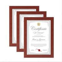 Lot de cadres noirs pour certificats et diplômes – Idéal pour la décoration de bureau, de remise de diplômes ou de maison