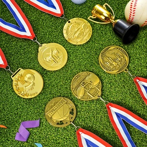 Medallas, Medallones, Premios, Cintas Personalizadas, Medalla de Oro de la Liga de Campeones, Premios Deportivos de Fútbol, Medalla de Metal con Diseño Personalizado - Product Image 1