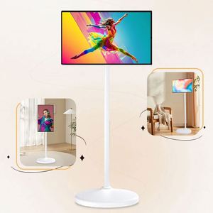 Televisor Portátil Inteligente de 24 Pulgadas con Frecuencia de Actualización de 120 Hz, Gabinete Blanco, Soporte de Piso y Pantalla Táctil Móvil - Product Image 4