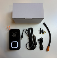 Compresseur d'air sans fil pour pneus avec lumière LED, affichage numérique SOS, 150 PSI, rechargeable, 4000 mAh, pompe à air avec arrêt automatique PR