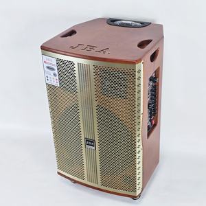 SK-8615A High Power 15 Inch <strong>DJ</strong> <strong>Speaker</strong> with Wireless Microphone <strong>Mini</strong> Wooden Karaoke Machine - Product Image 5