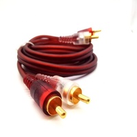 Caisson de basses pour voiture cuivre pur modifié 5M 4ch 2ch RCA à RCA adaptateur de câble de voiture stéréo audio 2RCA cordon mâle à mâle connecteur