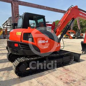 Pelleteuse d'occasion Kubota KX080 8 Tonnes Pelle hydraulique sur chenilles KX165 KX185 en bon état - Product Image 3