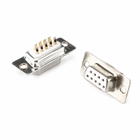 Connecteur DB9 mâle-femelle 9 broches D-Sub à souder avec coque de protection métallique