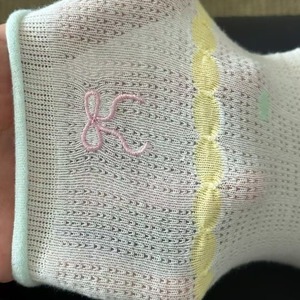 Women's Cotton Slouch <b>Socks</b> With Bow Embroidery <b>Breathable</b> Hollow Out Design For Summer Wear - Product Image 4