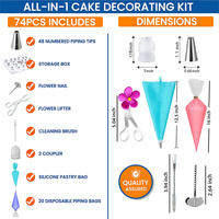 Kit de Décoration de Gâteaux Personnalisé avec Logo, Outils de Pâtisserie en Gros, Embouts de Glaçage OEM ODM, Kit de Cuisson