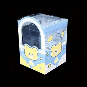 <b>Bear</b> Theme Eco-Friendly Transparent Folding Box Custom Printed Gift Packaging Case for Kids Toy Candy Storage Rectangle Plastic - Product Image 1