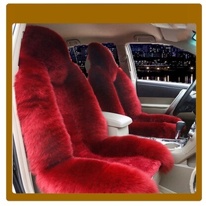 Court avec long laine fourrure de mouton <span class=keywords><strong>couverture</strong></span> de siège de voiture - Product Image 6