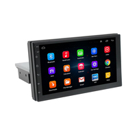 Autoradio universel 7 pouces 1Din avec écran IPS, processeur 4 cœurs, GPS, amplificateur, Carplay, Android Auto, lecteur DVD
