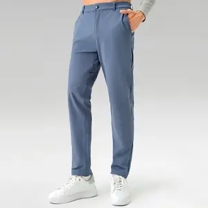 Lulu Commission celana legging olahraga pria antilembap, CELANA JOGGER golf ukuran plus, celana kebugaran Gym, celana olahraga pria bersirkulasi udara