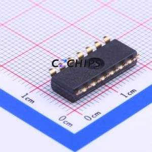 DSIC07TSGET DIP Switch SMD-14P,6x17.8mm Switch Flat Toggle, Groove Type Single Pole Single Throw 7 2.54mm - Product Image 2