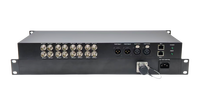 Multi-service Video Multiplexer 3G HD SDI to SMPTE Fiber Optic Converter with Fast Ethernet Serial Port for CCTV Systems
