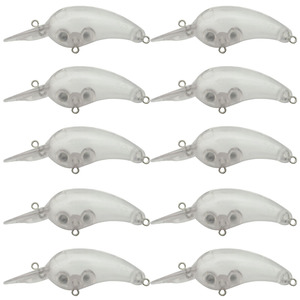 Esca da pesca non verniciata più venduta 75mm 7.6g corpo esca crankbait vuoto 158 in stock occhio libero - Product Image 1