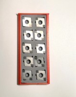 Plaquette solide PCBN CBN PCD pour tournage CNC CNGA1204 CNGN RNGN, pour blocs cylindriques, acier, fonte, OEM, HRC40-60, revêtue