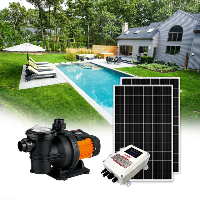 Custom High Pressure 48v Pompe Solaire Submersible Deep Well Swimming Pool Solar Water Pumps Dc for Fish Pond