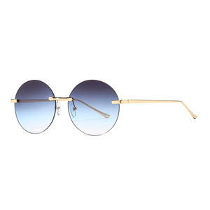 Nouvelles lunettes de soleil rondes pour femmes, monture en métal, verres PC UV400, type 3, légères, tendance, numéro de pièce 7601 - Product Image 2