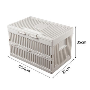 Boîte de rangement pliable en plein air Bacs de rangement pour PC de camping avec couvercle amovible Type d'étui à aliments Conteneur de stockage de voiture - Product Image 5