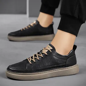 Factory Custom Fashion Hard-Wearing Black Walking Style Casual Shoes Sneaker for Men Shoes Sneaker