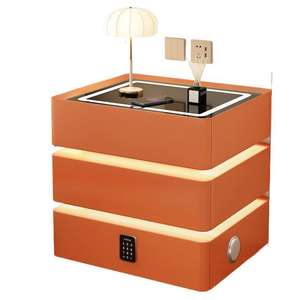 <span class=keywords><strong>Table</strong></span> de chevet de rangement éco-responsable à 3 tiroirs à <span class=keywords><strong>induction</strong></span> intelligente pour appartement, chambre à coucher, maison, design moderne et simple - Product Image 6