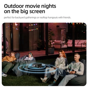 โปรเจคเตอร์พกพา Jio TV Launcher ระบบแอนดรอยด์ สมาร์ทโปรเจคเตอร์ ความละเอียด 1080p 4K ปรับคีย์สโตนอัตโนมัติ ป้องกันฝุ่น เหมาะสำหรับโฮมเธียเตอร์ เล่นเกมส์ ใช้เทคโนโลยี DLP ความสว่าง 1400 ลูเมนส์ รุ่น U002 - Product Image 2