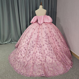 แจนเซมเบอร์ชุดราตรีชุดราตรีเปิดไหล่ลายเอ็มไพร์6793ส่องแสงเป็นประกายวิบวับ - Product Image 5