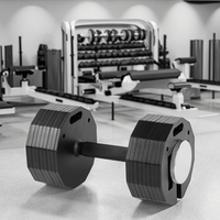 Haltères ajustables décagonaux, plaques modulaires empilables à verrouillage rapide, ensemble de poids robuste, équipement de musculation professionnel pour la maison