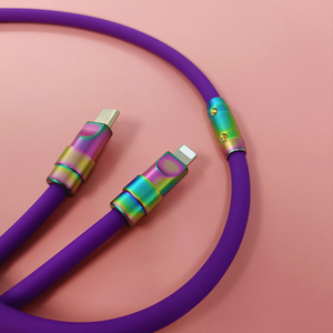 Cable USB-C a Silicona Maobos Modelo 41 con Blindaje Trenzado, Carga Rápida de 5A, Certificado MFi para <span class=keywords><strong>iPhone</strong></span> 11/12/13/14 - Product Image 6