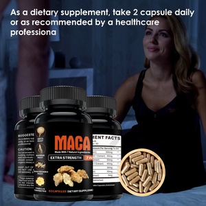 JBY ODM OEM Complément alimentaire pour hommes Extrait de capsules de Maca Complément alimentaire pour hommes et femmes Capsules de racine de Maca <span class=keywords><strong>noire</strong></span> biologique 300 mg - Product Image 2