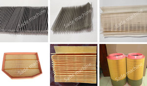 Gấp ROTARY xếp li máy cabin vải không khí làm xe Lọc dây chuyền sản xuất - Product Image 6