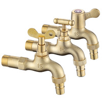 Hersteller Full Size 1/2-1 "Messing Wasserhahn Garten Wasserhahn Messing Bibcock Outdoor Garten Wasserhahn