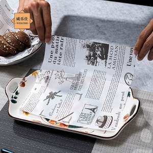 Custom 20*20cm Brown Silicone <b>Wrapping</b> <b>Paper</b> for Air Fryer Thickened Oil Absorbent Coated English for Food & Bread Use - Product Image 6