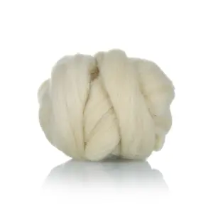 Nieuw Seizoen! Gekaard Alpaca Wollen Top Roving Hz 100 Puur Wit Om Te Spinnen