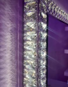 Espejo de Pie con Luz LED de Diamantes Triturados, Espejo Creativo Cuadrado para Tocador, Espejo de Cristal con LED, Venta al por Mayor de Fábrica - Product Image 4