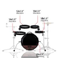 Lancement de nouveaux produits Beatello |   Kit de batterie électronique de voyage ultra-portable Beatello D |   Coque de tambour en PVC métallique ultra-mince |   Batterie de percussions portable