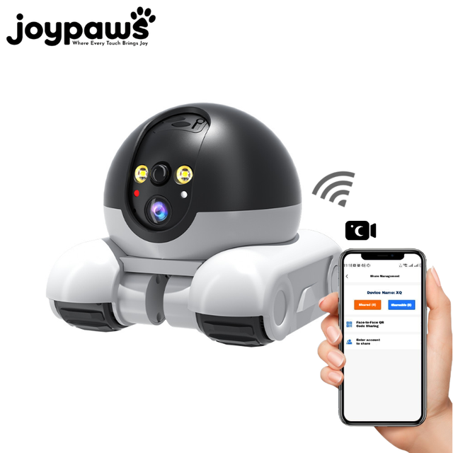 New Design Home Wireless Security Monitoring Motion Detection WIFI Smart Pet Mobile Monitor Robot With Cat Laser Teasing