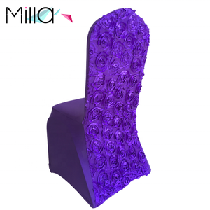 כיסוי כיסא סטרץ לחתונה שושנת עיצוב חדש מלון ומשתה - Product Image 5