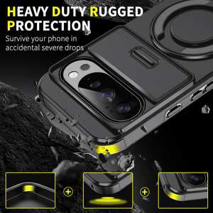 Funda de Metal Giratoria 360 Grados con Ventana Trasera para Google Pixel 7 8A 9 10 Pro XL Pixel <span class=keywords><strong>9A</strong></span>, en Tendencia - Product Image 2