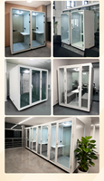Cabine téléphonique insonorisée pour bureau, pod de confidentialité avec isolation acoustique de 30-35 dB pour appels vidéo privés, poste de travail moderne