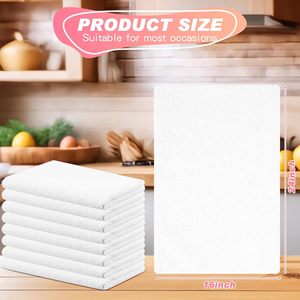 Blancs pour sublimation 16 x 24 pouces, serviettes en microfibre DIY pour le nettoyage de la cuisine - Product Image 2