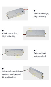 Gan 50W Chống-UAV Mô-đun Cho DJI FPV Hệ Thống Không Dây <span class=keywords><strong>RF</strong></span> Khuếch Đại Công Suất An Ninh Drone Bảo Vệ 6500-6700M 6900-7200M Tần Số - Product Image 2