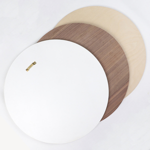 Gỗ chưa hoàn thành dấu hiệu vòng tròn bằng gỗ 18*18*0.2 trong vòng Tự Nhiên Mộc mạc bằng gỗ tùy chỉnh cho trang trí nội thất - Product Image 4