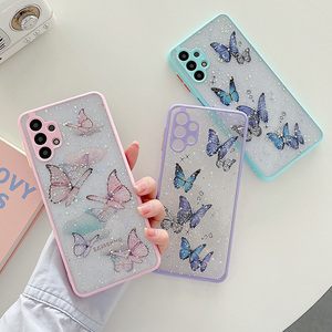 Glitter Bling Butterfly Case für Samsung A32 A52 <span class=keywords><strong>A72</strong></span> A51 A71 S21 Plus S20 FE Kameras chutz Soft Clear Telefon abdeckung - Product Image 3