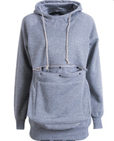 Sweat-shirt à capuche polaire à manches longues pour femme, porte-bébé pour chien et chat