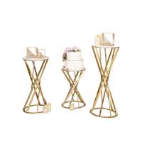 Ensemble élégant de supports à gâteaux de mariage pour table de desserts, décorations de mariage parfaites avec emballage en carton