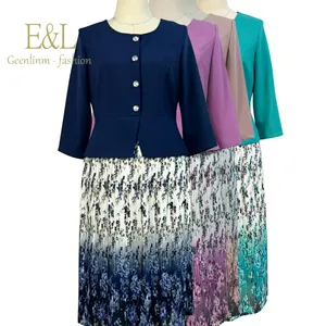 Turkey elegant summer casual plus lady blazer women office vintage dress