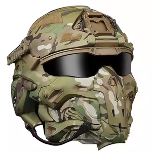 Casco tattico tutto in uno con visore integrato e occhiali di sicurezza In ABS Nylon - Product Image 6