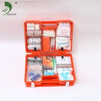 Vente chaude petite boîte de trousse de premiers soins de voyage vide en plastique avec serrure appareils d'urgence et de clinique économiques