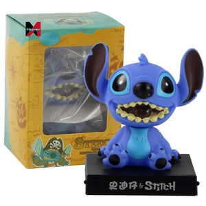 Figura de 12 cm de <span class=keywords><strong>Lilo</strong></span> <span class=keywords><strong>y</strong></span> Stitch con Cabeza Móvil, Figura de Colección de Anime, Modelo de Juguete, Regalo de Navidad, Figura de Juguete con Cabeza Oscilante - Product Image 1