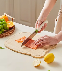 Planche à découper en bois de bambou de qualité supérieure Juice Groove Planche à charcuterie écologique pour la viande Ustensiles de cuisine Cadeau-Design moderne simple - Product Image 3